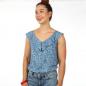 Preview: Papierschnittmuster Top mit V-Volant Frau Lydia XS-XXL